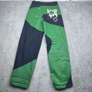 Jaded London Men's Sydney Jeans‎ W13 Green Denim Graffiti Back Streetwear